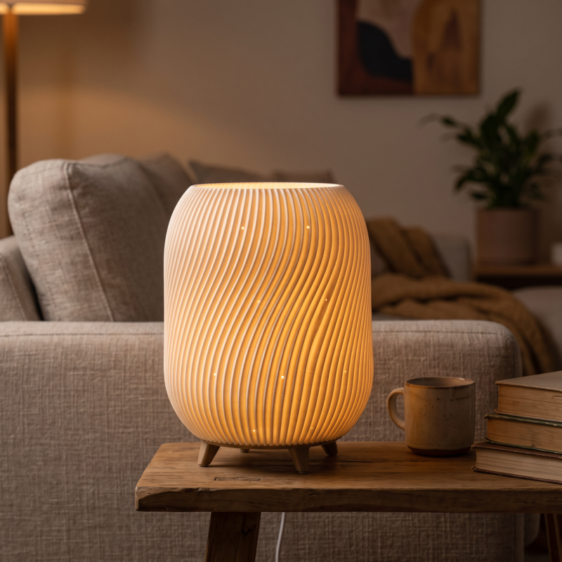 Spiralna Stona Lampa E27